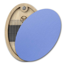 FLZB(N)-204 Wonderland Crafts Магнітна гольниця овальна - Блакитна, 6x9 см (фанера)