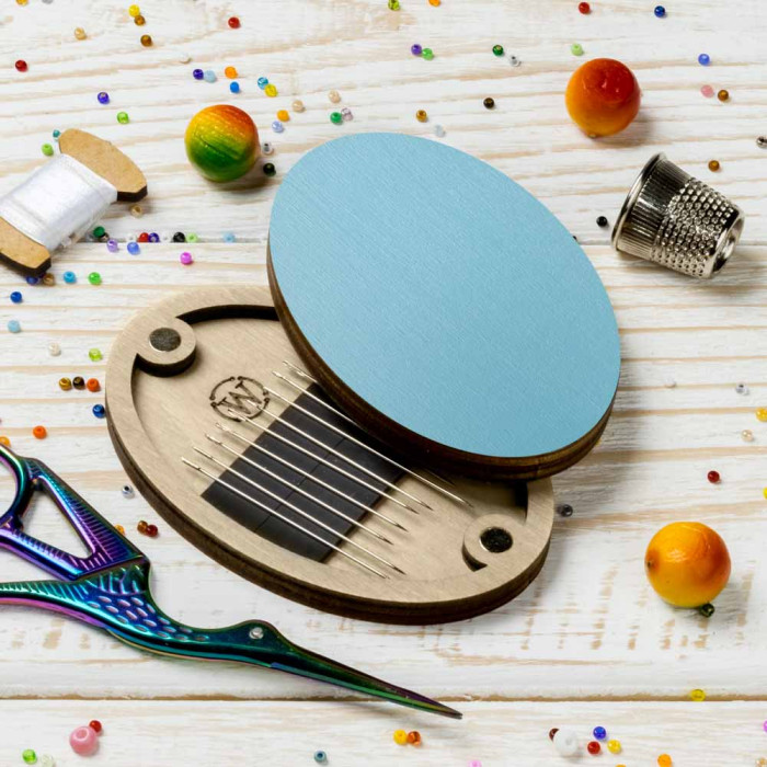 FLZB(N)-205 Wonderland Crafts Магнітна гольниця овальна - Бірюзова, 6x9 см (фанера)