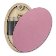 FLZB(N)-206 Wonderland Crafts Магнітна гольниця овальна - Рожева, 6x9 см (фанера)