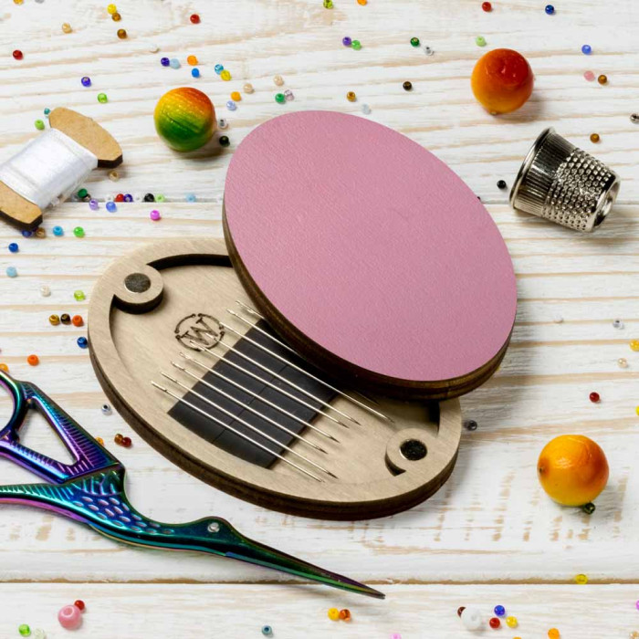 FLZB(N)-206 Wonderland Crafts Магнітна гольниця овальна - Рожева, 6x9 см (фанера)