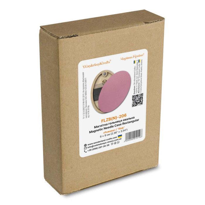 FLZB(N)-206 Wonderland Crafts Магнітна гольниця овальна - Рожева, 6x9 см (фанера)