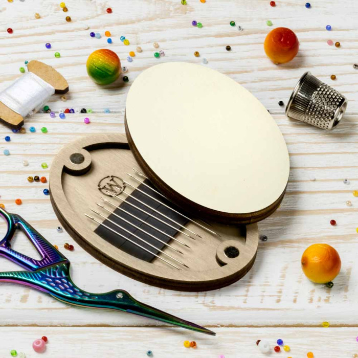 FLZB(N)-207 Wonderland Crafts Магнітна гольниця овальна - Бежева, 6x9 см (фанера)