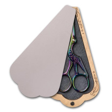 FLZB(N)-208 Wonderland Crafts Скринька для ножиць - Попеляста, 6,5x12 см (фанера)