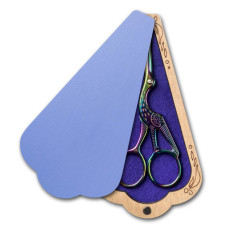 FLZB(N)-210 Wonderland Crafts Скринька для ножиць - Блакитна, 6,5x12 см (фанера)