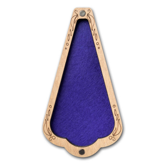 FLZB(N)-210 Wonderland Crafts Скринька для ножиць - Блакитна, 6,5x12 см (фанера)