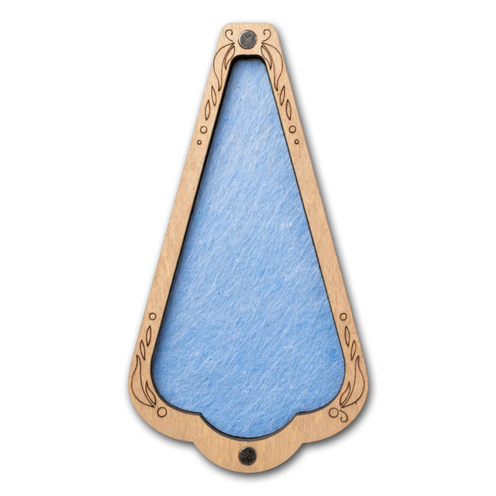 FLZB(N)-211 Wonderland Crafts Скринька для ножиць - Бірюзова, 6,5x12 см (фанера)