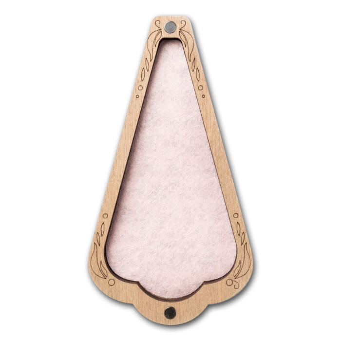 FLZB(N)-212 Wonderland Crafts Скринька для ножиць - Рожева, 6,5x12 см (фанера)