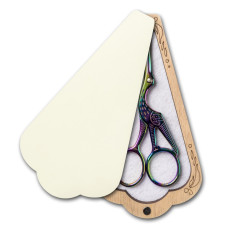 FLZB(N)-213 Wonderland Crafts Скринька для ножиць - Бежева, 6,5x12 см (фанера)