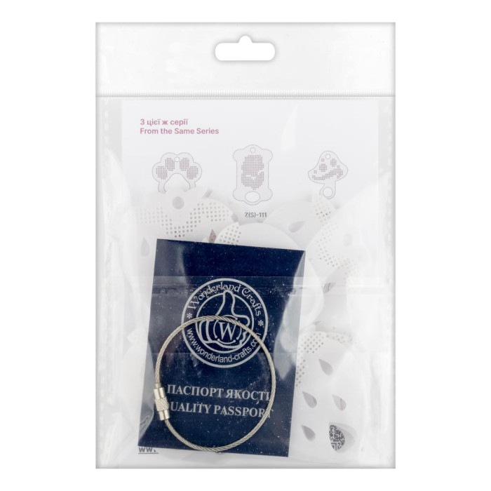 FLZ(S)-109 Wonderland Crafts Органайзер-зразок для муліне - Полуниця, 5x6 см (пластик)