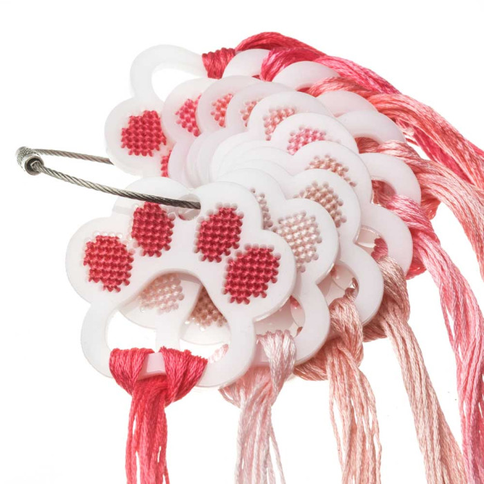 FLZ(S)-110 Wonderland Crafts Органайзер-зразок для муліне - Лапка, 5x4,5 см (пластик)