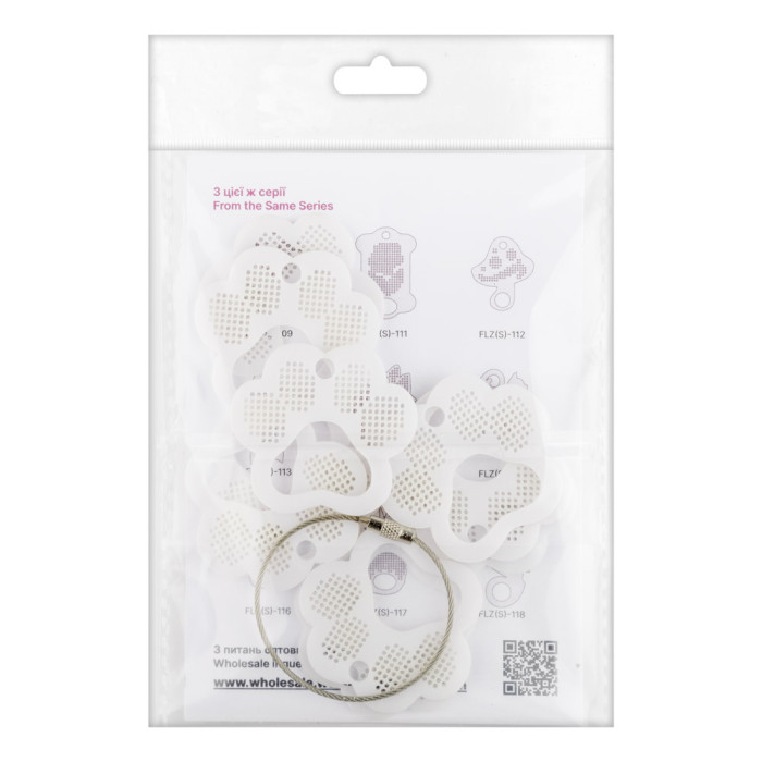 FLZ(S)-110 Wonderland Crafts Органайзер-зразок для муліне - Лапка, 5x4,5 см (пластик)