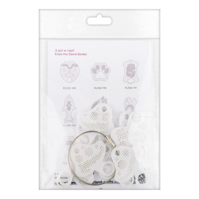 FLZ(S)-112 Wonderland Crafts Органайзер-зразок для муліне - Гриб, 5x4,5 см (пластик)