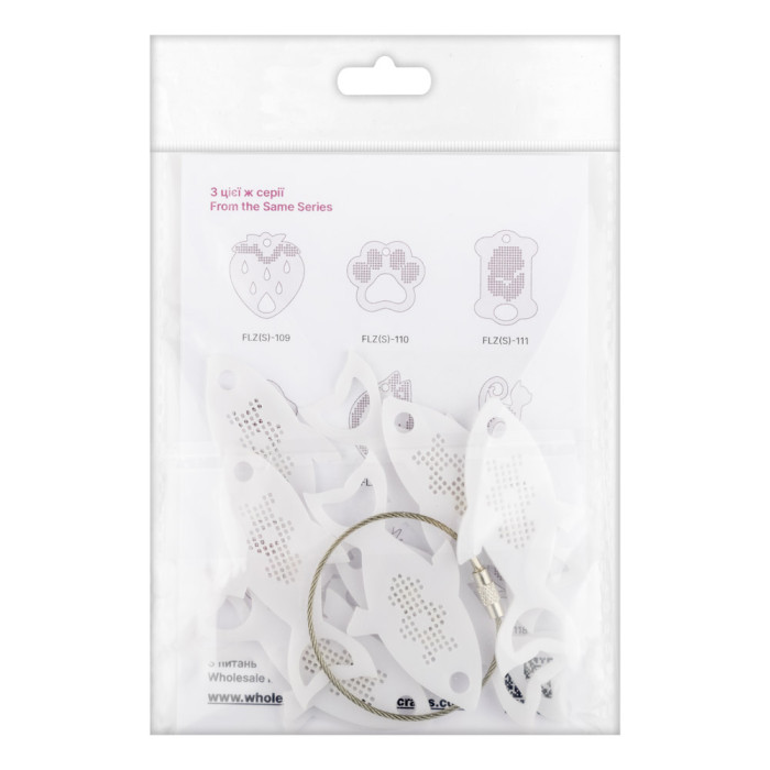 FLZ(S)-113 Wonderland Crafts Органайзер-зразок для муліне - Рибка, 3,5x7 см (пластик)