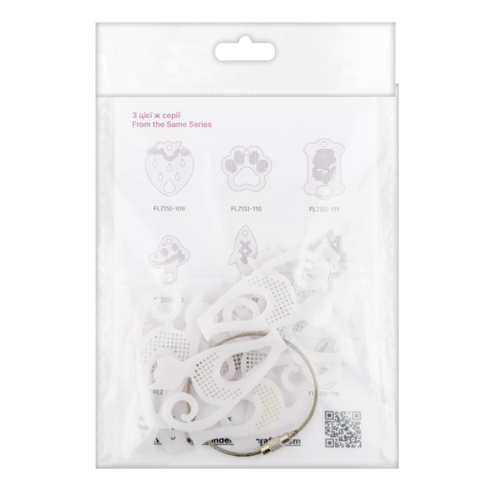 FLZ(S)-115 Wonderland Crafts Органайзер-зразок для муліне - Кішка, 3,5x6 см (пластик)