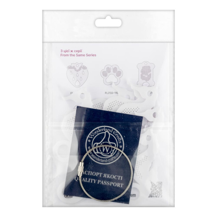 FLZ(S)-118 Wonderland Crafts Органайзер-зразок для муліне - Морський коник, 4x7,5 см (пластик)