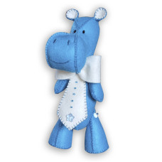 ФН-135 VDV Набір для створення фетрової іграшки - Бегемотик хлопчик 12x23 см