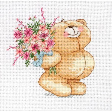 FRC107 Anchor Набір для вишивки рахунковим хрестиком - Квітковий букет Floral Bouquet 12,5x12,5 см, Aida 14