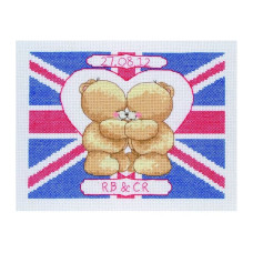 FRC117 Anchor Набір для вишивки рахунковим хрестиком - Британський прапор Union Jack Wedding Celebration 15x20 см, Aida 14