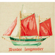 G07-C Lucas Creations Схема для вишивки рахунковим хрестиком - Лобстерний човен Dundee langoustier 32x34 см, папір