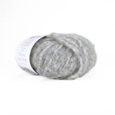 G1 Пряжа Laines du Nord Piuma Cashmere, 25г - 75м, сірий, 75% вовна, 16% кашемір, 9% нейлон
