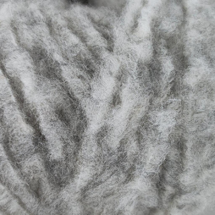 G1 Пряжа Laines du Nord Piuma Cashmere, 25г - 75м, сірий, 75% вовна, 16% кашемір, 9% нейлон