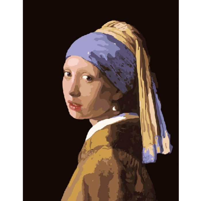 G223 Дівчина з перловою сережкою (худ. Ян Вермеер). Brushme. Картина за номерами