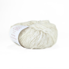 GG Пряжа Laines du Nord Piuma Cashmere, 25г - 75м, молочний, 75% вовна, 16% кашемір, 9% нейлон