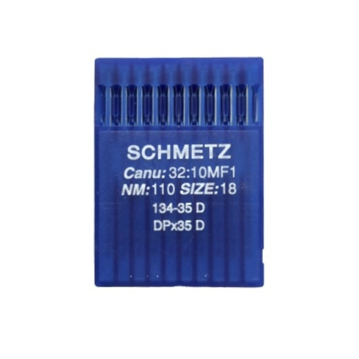 Голки Schmetz 134-35 D №110, 10 шт, для прямострочних (універсальних) побутових швейних машин