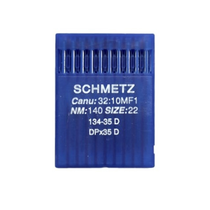 Голки Schmetz 134-35 D №140, 10 шт, для прямострочних (універсальних) побутових швейних машин