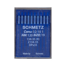 Голки Schmetz 134-35 (R) DPX35 №120, 10 шт, для прямострочних (універсальних) побутових швейних машин
