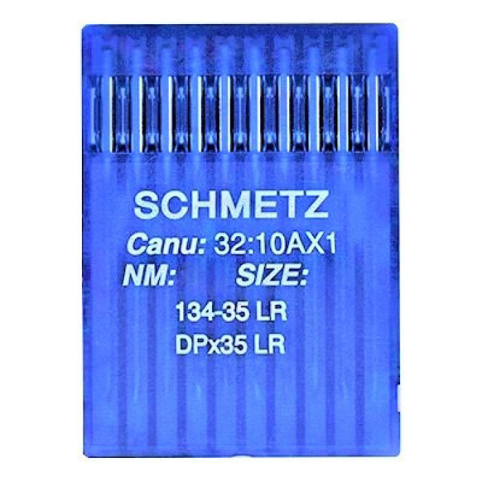 Голки Schmetz 134 LR №100, 10 шт, для прямострочних (універсальних) побутових швейних машин