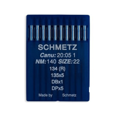 Голки Schmetz 134 (R) №140, 10 шт, для прямострочних (універсальних) побутових швейних машин, товста колба