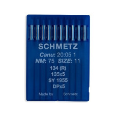 Голки Schmetz 134 (R) №75, 10 шт, для прямострочних (універсальних) побутових швейних машин, товста колба