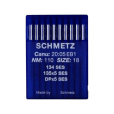 Голки Schmetz 134 SES №110, 10 шт, для прямострочних (універсальних) побутових швейних машин, товста колба