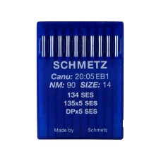 Голки Schmetz 134 SES №90, 10 шт, для прямострочних (універсальних) побутових швейних машин, товста колба