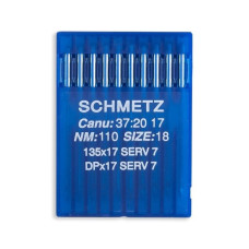 Голки Schmetz 134 SES SERV 7 №110, 10 шт, для прямострочних (універсальних) побутових швейних машин