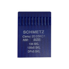 Голки Schmetz 134 SKL №90, 10 шт, для прямострочних (універсальних) побутових швейних машин, товста колба