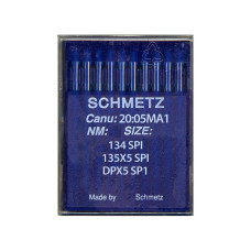 Голки Schmetz 134 SPI №65, 10 шт, для прямострочних (універсальних) побутових швейних машин, товста колба