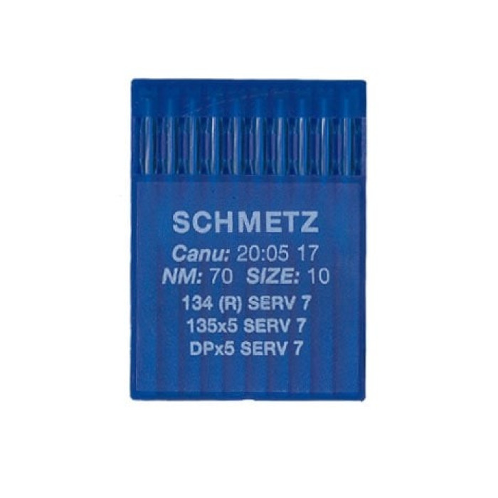 Голки Schmetz 134 SPI SERV 7 №90, 10 шт, для прямострочних (універсальних) побутових швейних машин