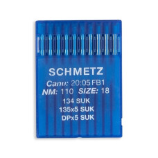 Голки Schmetz 134 SUK №110, 10 шт, для прямострочних (універсальних) побутових швейних машин