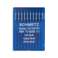 Голки Schmetz 134 SUK №70, 10 шт, для прямострочних (універсальних) побутових швейних машин