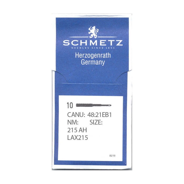 Голки Schmetz 215 AH №110, 10 шт, для стьобальних промислових швейних машин