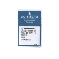 Голки Schmetz 251 EU №60, 100 шт, для промислових швейних машин потайного стібка