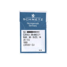 Голки Schmetz 251 EU №90, 10 шт, для промислових швейних машин потайного стібка