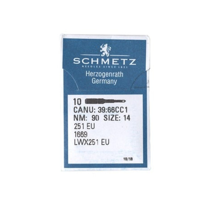 Голки Schmetz 251 EU №90, 10 шт, для промислових швейних машин потайного стібка