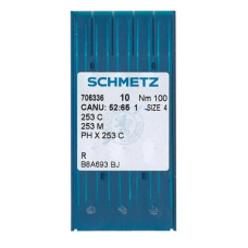 Голки Schmetz 253 C №100, 10 шт, для вишивальних промислових швейних машин