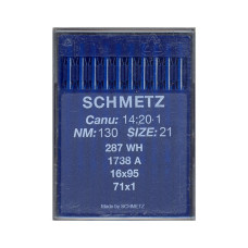 Голки Schmetz 287 WH №130, 10 шт, для прямострочних (універсальних) промислових швейних машин