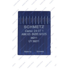 Голки Schmetz 36211 №65, 10 шт, для пласкошовних промислових швейних машин