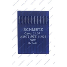 Голки Schmetz 36211 №75, 10 шт, для пласкошовних промислових швейних машин
