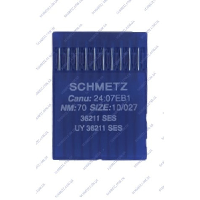 Голки Schmetz 36211 SES №70, 10 шт, для пласкошовних промислових швейних машин